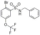 N-Benzyl-2-bromo-5-(trifluoromethoxy)benzenesulphonamide Struktur