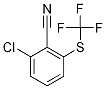 2-Chloro-6-[(trifluoromethyl)sulphanyl]benzonitrile Struktur