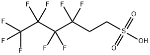 3,3,4,4,5,5,6,6,6-Nonafluorohexane-1-sulphonic acid Struktur