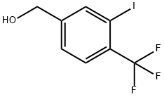 [3-Iodo-4-(trifluoromethyl)phenyl]methanol, 4-(Hydroxymethyl)-2-iodobenzotrifluoride Struktur