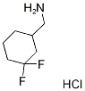 (3,3-Difluorocyclohexyl)methanamine hydrochloride Struktur