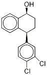 trans (1R,4S)-4-(3,4-Dichlorophenyl)-1,2,3,4-tetrahydro-naphthalen-1-ol-D4 Struktur