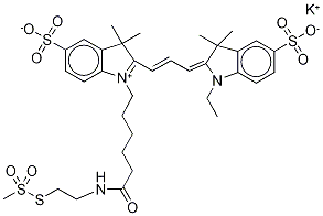 CYANINE 3 MONOFUNCTIONAL MTSEA DYE, POTASSIUM SALT Struktur