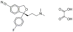 1-[3-(Dimethylamino-d6)propyl]-1-(4-fluoro-phenyl)-1,3-dihydro-isobenzofuran-5-carbonitrile Oxalate Struktur