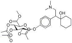 rac O-Desmethyl Venlafaxine 2,3,4-Tri-O-acetyl--D-glucuronide Methyl Ester Struktur