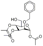 2-O-Benzyl-1,3,4-tri-O-acetyl-α-D-mannopyranose Struktur