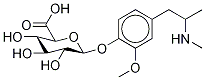 4-Hydroxy-3-methoxy Methamphetamine-d3 4-β-D-Glucuronide
(Mixture of Diastereomers) Struktur