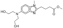 [1-Methyl-5-bis(2’-hydroxyethyl)aminobenzimidazolyl-2]butanoic Acid Methyl Ester-d5 Struktur