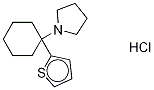 1-[1-(2-Thienyl)cyclohexyl]pyrrolidine-d8 Hydrochloride Struktur