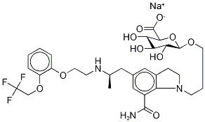 Silodosin-d6 β-D-Glucuronide Sodium Salt Struktur