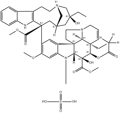 Vinblastine-d3 Sulfate Struktur