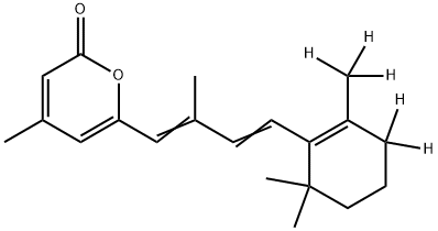 (E,E)-6-α-Ionylidene-4-methylpyran-2-one-d5 Struktur