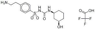 1-[4-(2-AMinoethylphenyl)sulfonyl]-3-(cis-3-hydroxycyclohexyl)urea Trifluoroacetate Struktur