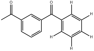 3-Acetylbenzophenone-d5 Struktur