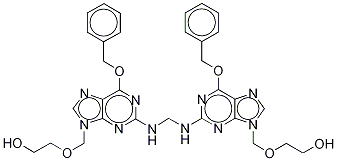 Bis [2-[(2-AMino-1,6-dihydro-6-O-benzyl-9H-purin-9yl)Methoxy]ethanol] Struktur