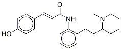 (2E)-N-[2-[2-(1-Methyl-2-piperidinyl)ethyl]phenyl]-3-(4-hydroxyphenyl)-2-propenaMide-13C,d3 Struktur