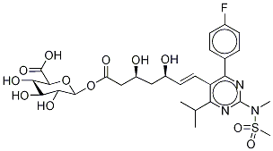 ent-Rosuvastatin Acyl-β-D-glucuronide Struktur