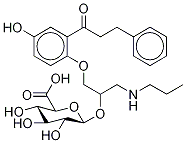 5-Hydroxy Propafenone-d5 β-D-Glucuronide Struktur