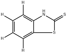 2-Benzothiazolethiol-d4 Struktur