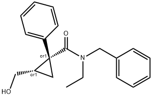 rac N-Benzyl-N-ethyl-2-(hydroxyMethyl)-1-phenyl-cyclopropanecarboxaMide Struktur