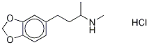 N,α-DiMethyl-1,3-benzodioxole-5-propanaMine-d3 Hydrochloride Struktur