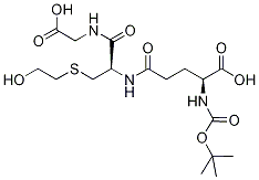 S-(2-Hydroxyethyl)-N-tert-butyloxycarbonyl Glutathione-d4 Struktur