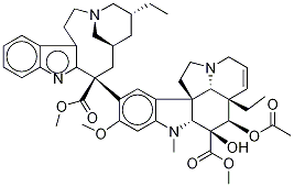 Deoxyvincaleukoblastine B-d3 Struktur