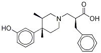 [3R-[1(S*),3α,4α]]-4-(3-Hydroxyphenyl)-3,4-diMethyl-α-
(phenylMethyl-d5)-1-piperidinepropanoic Acid Struktur