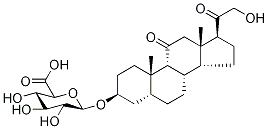 (3α,5α)-21-Hydroxy-11,20-dioxopregnan-3-yl-d5 β-D-Glucopyranosiduronic Αcid Struktur