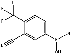 3-Cyano-4-(trifluoromethyl)phenylboronic Acid  Struktur