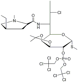 3,4-O-Isopropylidene Clindamycin B 2-[Bis(2,2,2-trichloroethyl)phosphate] Struktur