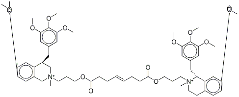 rac Mivacurium Chloride-13C4 Struktur