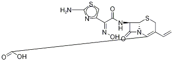 Cefdinir-15N2,13C Struktur