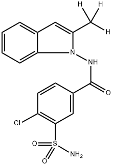 Dehydro Indapamide-d3 Struktur