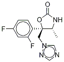 (4R,5R)-5-(2,4-Difluorophenyl)-4-methyl-5-(1H-1,2,4-triazol-1-ylmethyl)-2-oxazolidinone-d3 Struktur