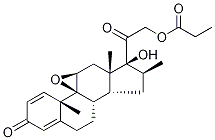 BetaMethasone 9,11-Epoxide 21-Propionate-d5 Struktur