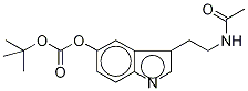 N-Acetyl-O-tert-butoxycarbonyl Serotonin Struktur