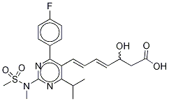 rac-(4E,6E)-5-Dehydroxy Rosuvastatin Struktur