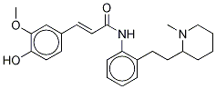 (2E)-N-[2-[2-(1-Methyl-2-piperidinyl)ethyl]phenyl]-3-(4-hydroxy-3-Methoxyphenyl)-2-propenaMide Struktur