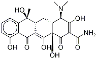 4-epi-Tetracycline-d6 (approxiMately 50% pure, contains unidentified salts) Struktur