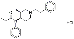 cis-Mefentanyl-d3 Hydrochloride Salt Struktur