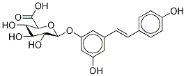 trans-Resveratrol-13C6 3-O-β-D-Glucuronide Struktur