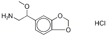 β-Methoxy-d3 HoMopiperonylaMine Hydrochloride Struktur