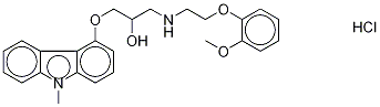 N-Methyl Carvedilol Hydrochloride Struktur