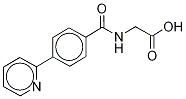 N-[4-(2-Pyridinyl)benzoyl]glycine Struktur