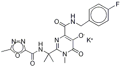 Raltegravir-13C6 PotassiuM Salt Struktur