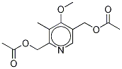 2,5-Bis[(acetyloxy)Methyl-4-Methoxy-3-Methylpyridine Struktur