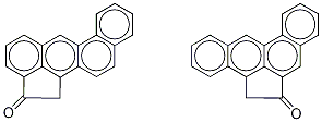 Benz[j]aceanthrylen-2(1H)-one and Benz[e]aceanthrylen-6(5H)-one Struktur