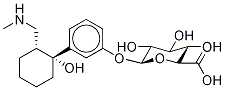 rel-3-[(1R,2R)-1-Hydroxy-2-[(MethylaMino)Methyl]cyclohexyl]phenyl β-D-Glucopyranosiduronic Acid Struktur