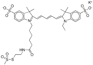 CYANINE 5 MONOFUNCTIONAL MTSEA DYE, POTASSIUM SALT Struktur